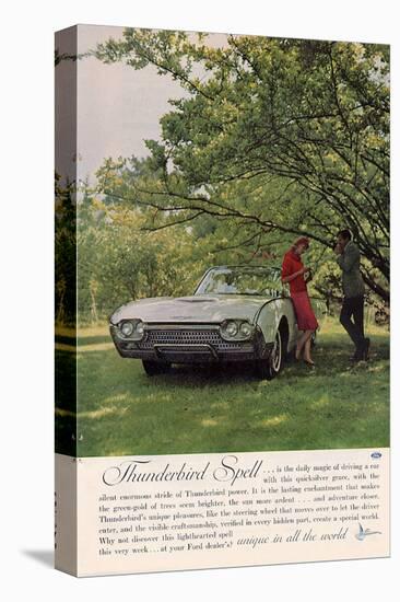 1962 Thunderbird Spell-null-Stretched Canvas