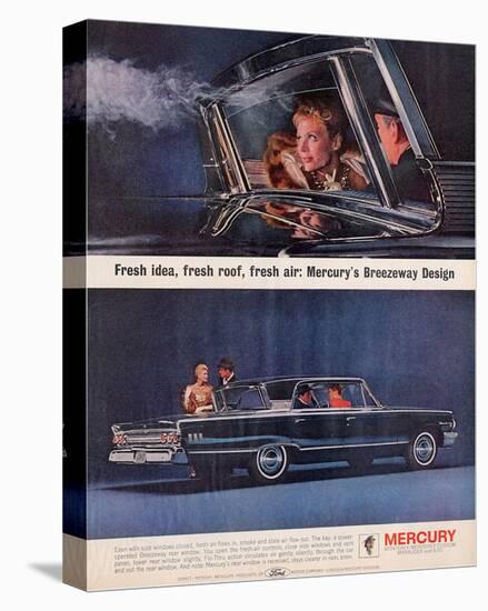 1963 Mercury-Breezeway Design-null-Stretched Canvas