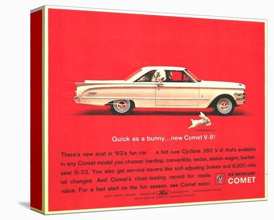 1963 Mercury - New Comet V-8-null-Stretched Canvas