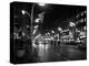 1963 Night Scene of Busy Traffic on State Street Chicago, Illinois-null-Premier Image Canvas