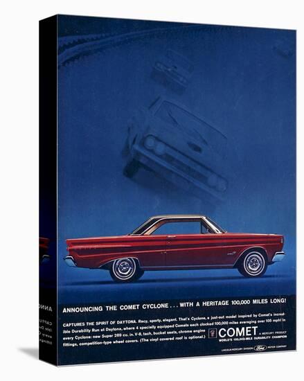 1964 Mercury - Comet Cyclone-null-Stretched Canvas