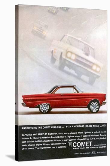 1964 Mercury - Comet Cyclone-null-Stretched Canvas