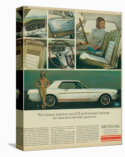 1965 Mustang-Luxury Interiors-null-Stretched Canvas
