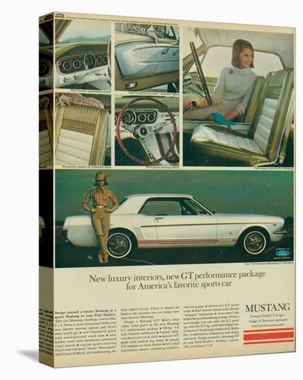 1965 Mustang-Luxury Interiors-null-Stretched Canvas