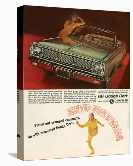 1966 Dodge Dart - Rebellion-null-Stretched Canvas