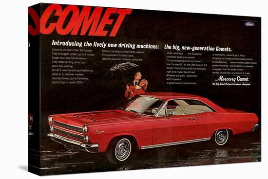 1966 Mercury Comet Performance-null-Stretched Canvas