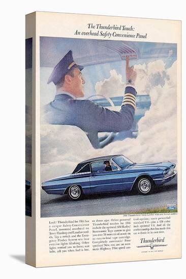 1966 Thunderbird Safety Panel-null-Stretched Canvas