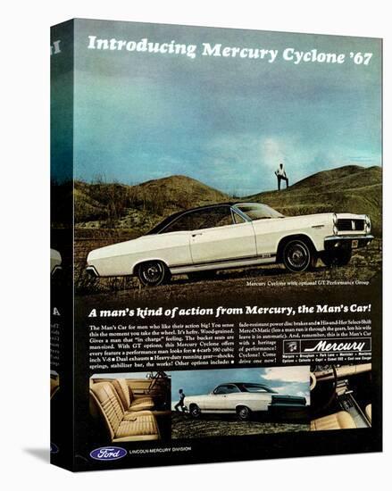 1967 Mercury Cyclone Man's Car-null-Stretched Canvas