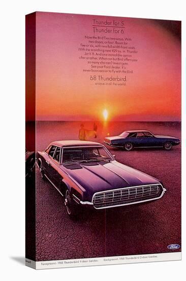 1968 Thunderbird for 5 or 6-null-Stretched Canvas