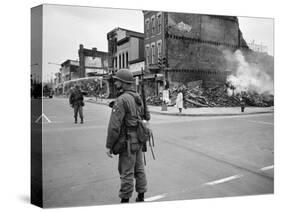 1968 Washington D.C. Riot Aftermath-Warren K. Leffler-Stretched Canvas