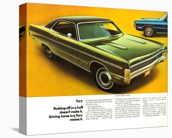 1970 Plymouth Sport Fury 2Door-null-Stretched Canvas