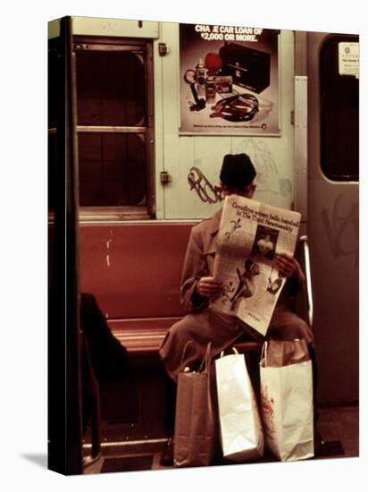 1970s America, Graffiti on a Subway Car, New York City, New York, 1972-null-Stretched Canvas