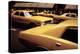 1970s America, Yellow Taxi Cabs on 5th Avenue Near 48th Street. Manhattan, New York City, 1972-null-Stretched Canvas