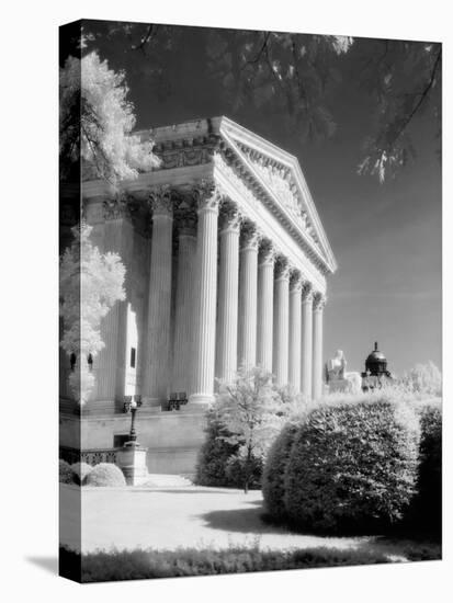 1970s Infrared Photograph Front of Supreme Court Building Washington DC-null-Premier Image Canvas