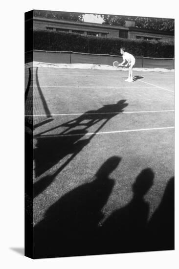 1971 Wimbledon: Tennis Player in Ready Position-Alfred Eisenstaedt-Premier Image Canvas