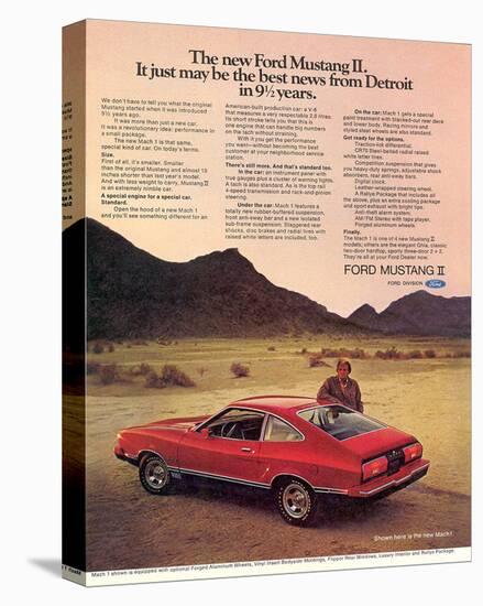 1974 Mustang II Best News-null-Stretched Canvas