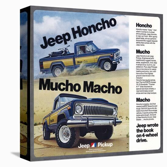 1976 Jeep Honcho - Mucho Macho-null-Stretched Canvas