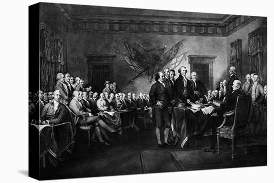 1976 John Trumbull's Rendering of the Signing of the Declaration of Independence-null-Premier Image Canvas