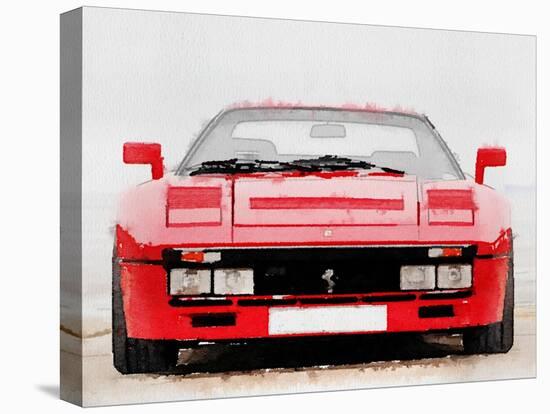 1980 Ferrari 288 GTO Front Watercolor-NaxArt-Stretched Canvas