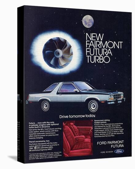 1980 Ford Fairmont Futuraturbo-null-Stretched Canvas