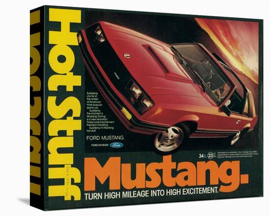 1981 Mustang - Hot Stuff-null-Stretched Canvas