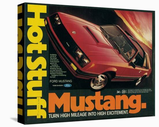 1981 Mustang - Hot Stuff-null-Stretched Canvas