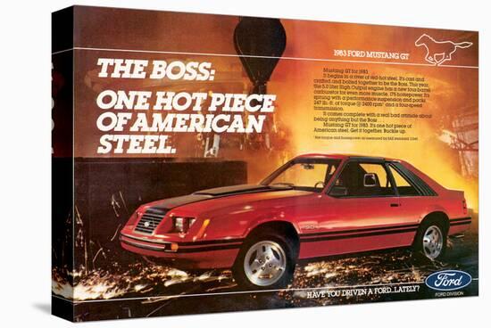 1983Mustang the Boss Hot Piece-null-Stretched Canvas