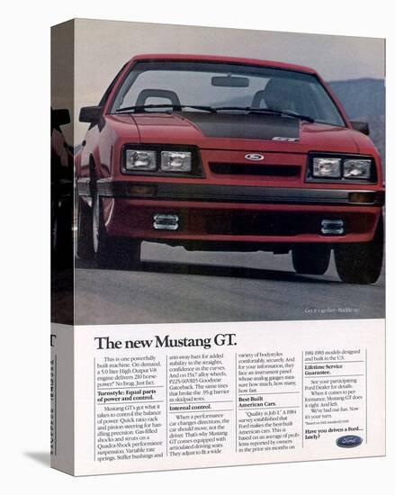 1985 the New Mustang GT-null-Stretched Canvas