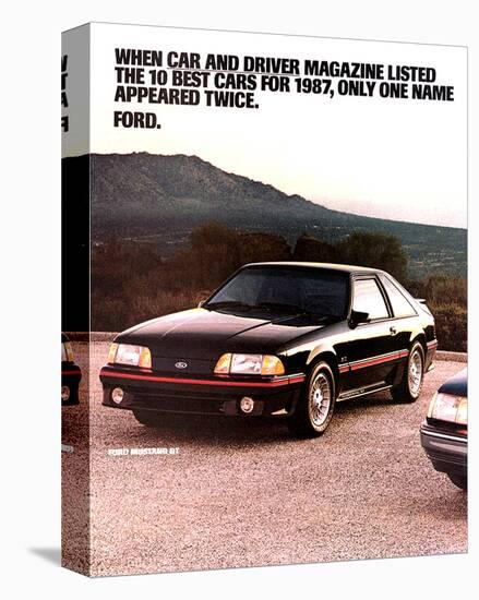 1987 Mustang 10 Best Cars-null-Stretched Canvas