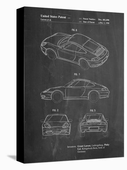 199 Porsche 911 Patent-Cole Borders-Stretched Canvas
