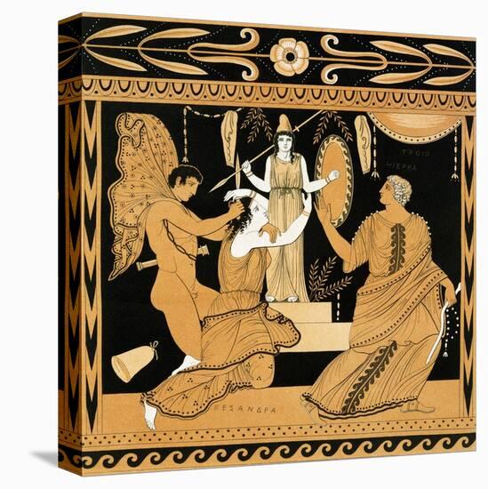 19th Century Greek Vase Illustration of Cassandra with Apollo and Minerva-Stapleton Collection-Premier Image Canvas