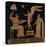 19th Century Greek Vase Illustration of Eros with Two Courtesans-Stapleton Collection-Premier Image Canvas