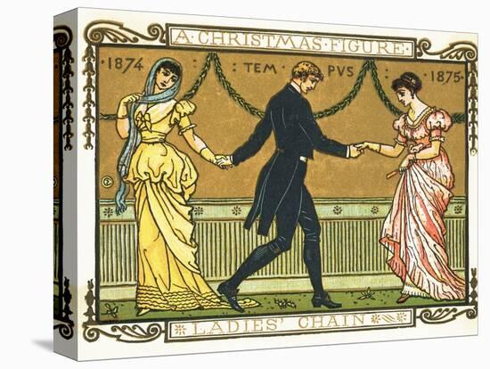 19th-Century Illustration of a Man Dancing Between Two Women-Bettmann-Premier Image Canvas