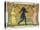 19th-Century Illustration of a Man Dancing Between Two Women-Bettmann-Premier Image Canvas