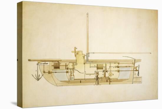 19th Century Military Submarine, Artwork-Library of Congress-Premier Image Canvas