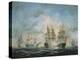 19th Century Naval Engagement in Home Waters-Richard Willis-Premier Image Canvas