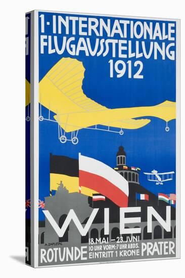 1st International Flying Expo Vienna Austria 1912 Advertising Poster-null-Premier Image Canvas