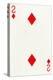 2 of Diamonds from a deck of Goodall & Son Ltd. playing cards, c1940-Unknown-Premier Image Canvas