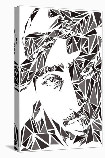 2 Pac-Cristian Mielu-Stretched Canvas