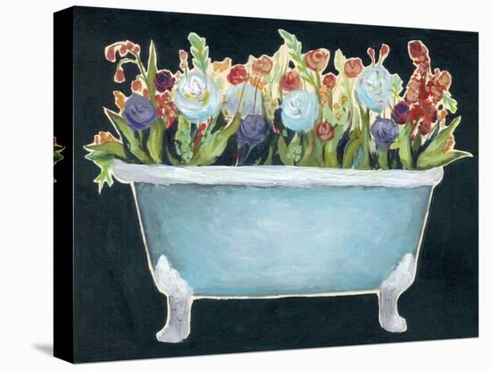 2-Up Bathtub Garden I-Grace Popp-Stretched Canvas