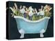 2-Up Bathtub Garden II-Grace Popp-Stretched Canvas