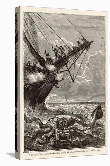 20,000 Leagues Under the Sea: Attacking a Giant Squid-Hildebrand-Premier Image Canvas