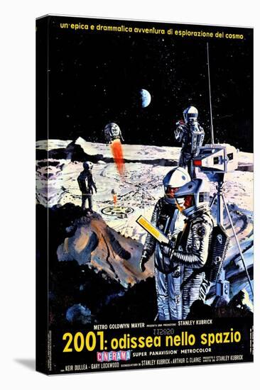 2001: A Space Odyssey, Italian Movie Poster, 1968-null-Stretched Canvas