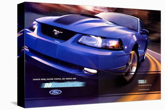 2003 Mustang-Stripe&305 Horses-null-Stretched Canvas