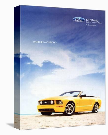 2005 Mustang-Work in a Cubicle-null-Stretched Canvas