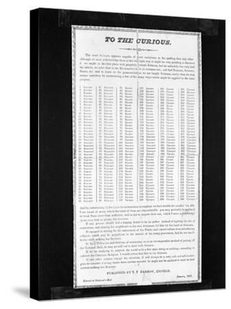 240 Ways to Spell Scissors Newspaper Cutting from 1829 Copied in