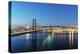 25th of April Bridge over the Tagus river (Tejo river) and Lisbon at twilight. Portugal-Mauricio Abreu-Premier Image Canvas