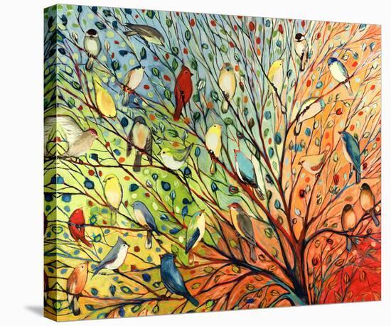 27 Birds-Jennifer Lommers-Stretched Canvas