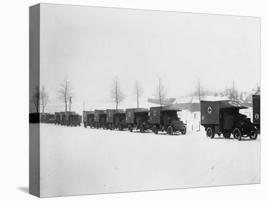 27th Motor Ambulance Convoy 1917-Robert Hunt-Premier Image Canvas