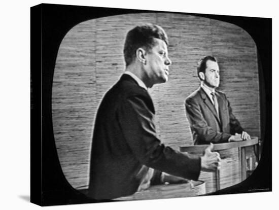 2nd Televised Debate Between Richard M. Nixon and John F. Kennedy-Paul Schutzer-Premier Image Canvas
